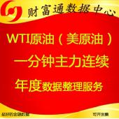 wti原油（紐約美原油）美國(guó)原油期貨紐約所一分鐘1分鐘K線連續(xù)每年